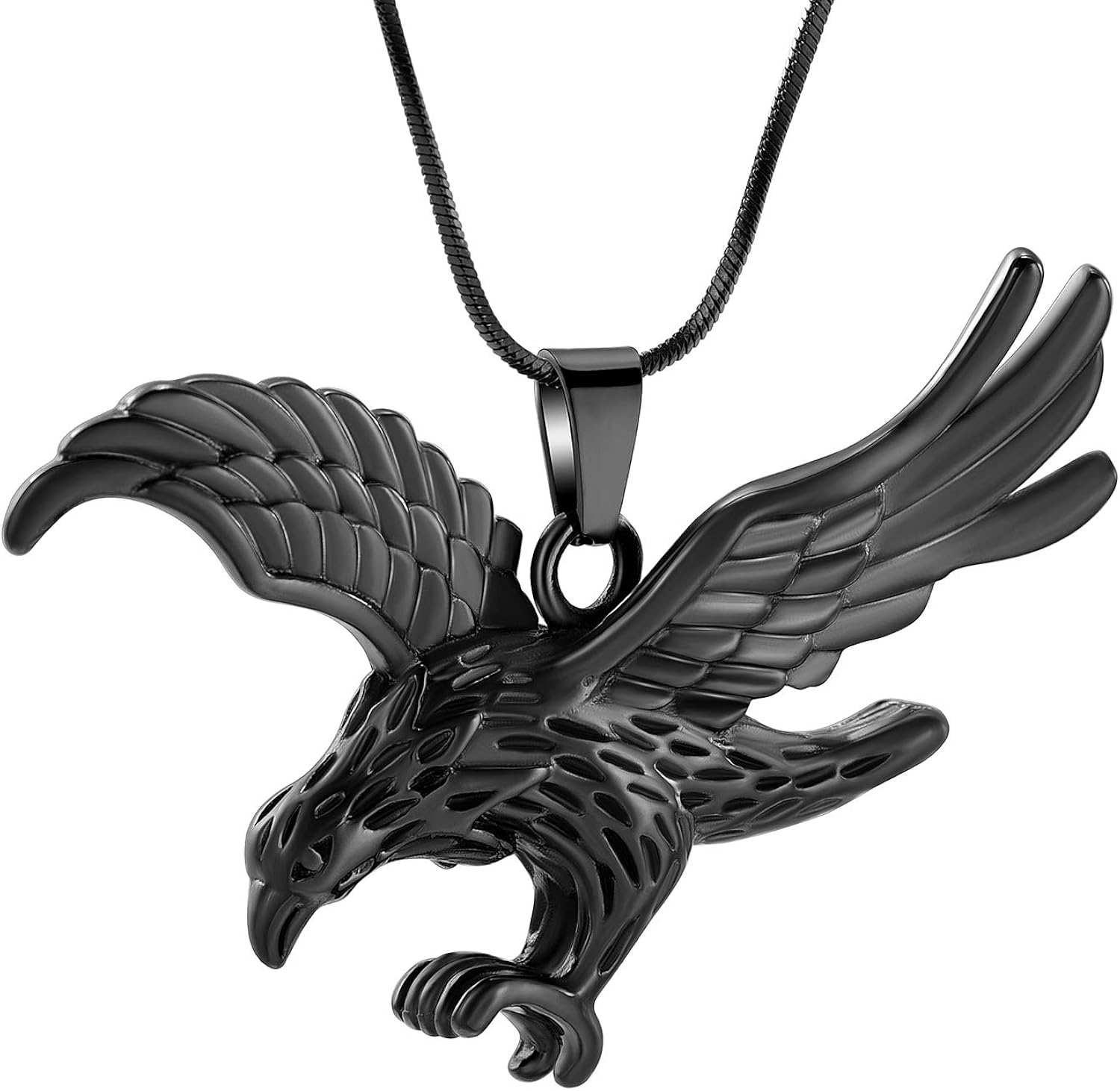 Cremation Ashes Jewelry, Eagle Shaped Memorial Urn Necklace for Ashes