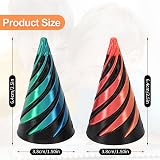Youkly 2 Pack Impossible Cone Pyramid Spiral Fidget Toy 3D Printed Vortex view 3