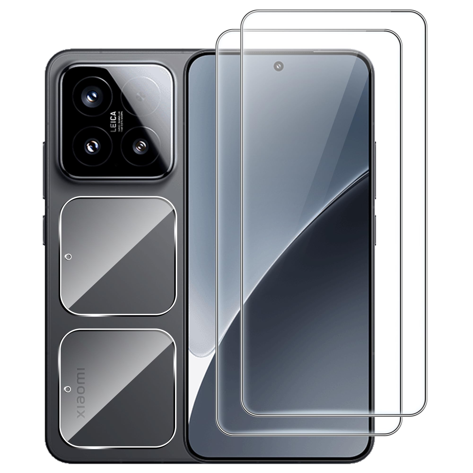 Photo 1 of Suttkue for Xiaomi 15 Screen Protector with Camera Lens Protector, 9H Hardness Anti-Scratch Tempered Glass flim, Case Friendly, Anti-Fingerprint,Anti-Scratch (2+2 PACK)