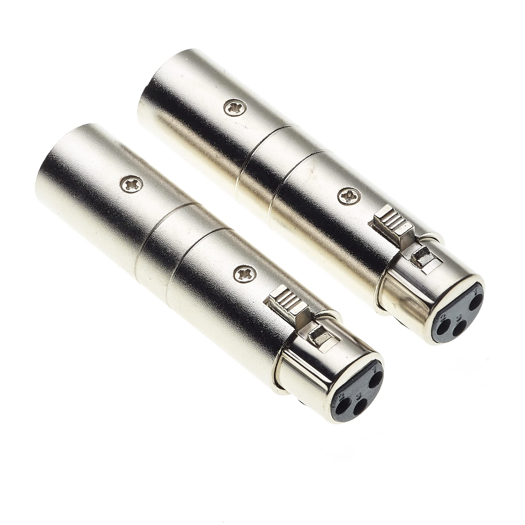 Keple XLR Coupler Male To Female | Phase Reverse Adapter For Instrument Cables And Mic Extender | Pack Of 2