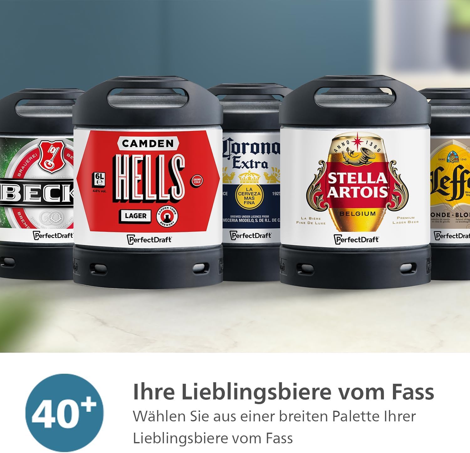 Philips PerfectDraft Bierzapfanlage für zu Hause, 6 l, Frisches, 3° Grad Kaltes Bier für 30 Tage mit LED-Anzeigen (HD3760/90) 7