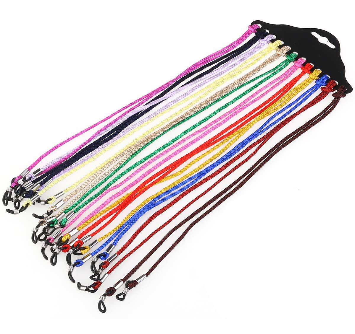 LEKEONE Nylon Eyeglass Cord (12 Pieces)