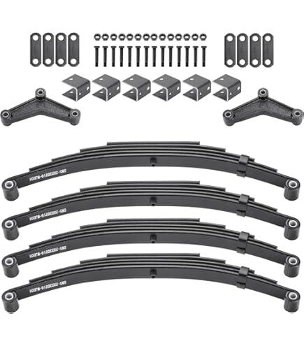 Dorman 929-1035 Ressort à Feuilles Pour Remorque Utilitaire, œil/œil, 4,4 Cm De Largeur, 66 Cm De Longueur, Voûte Plantaire De 10,2 Cm, 7 Feuilles