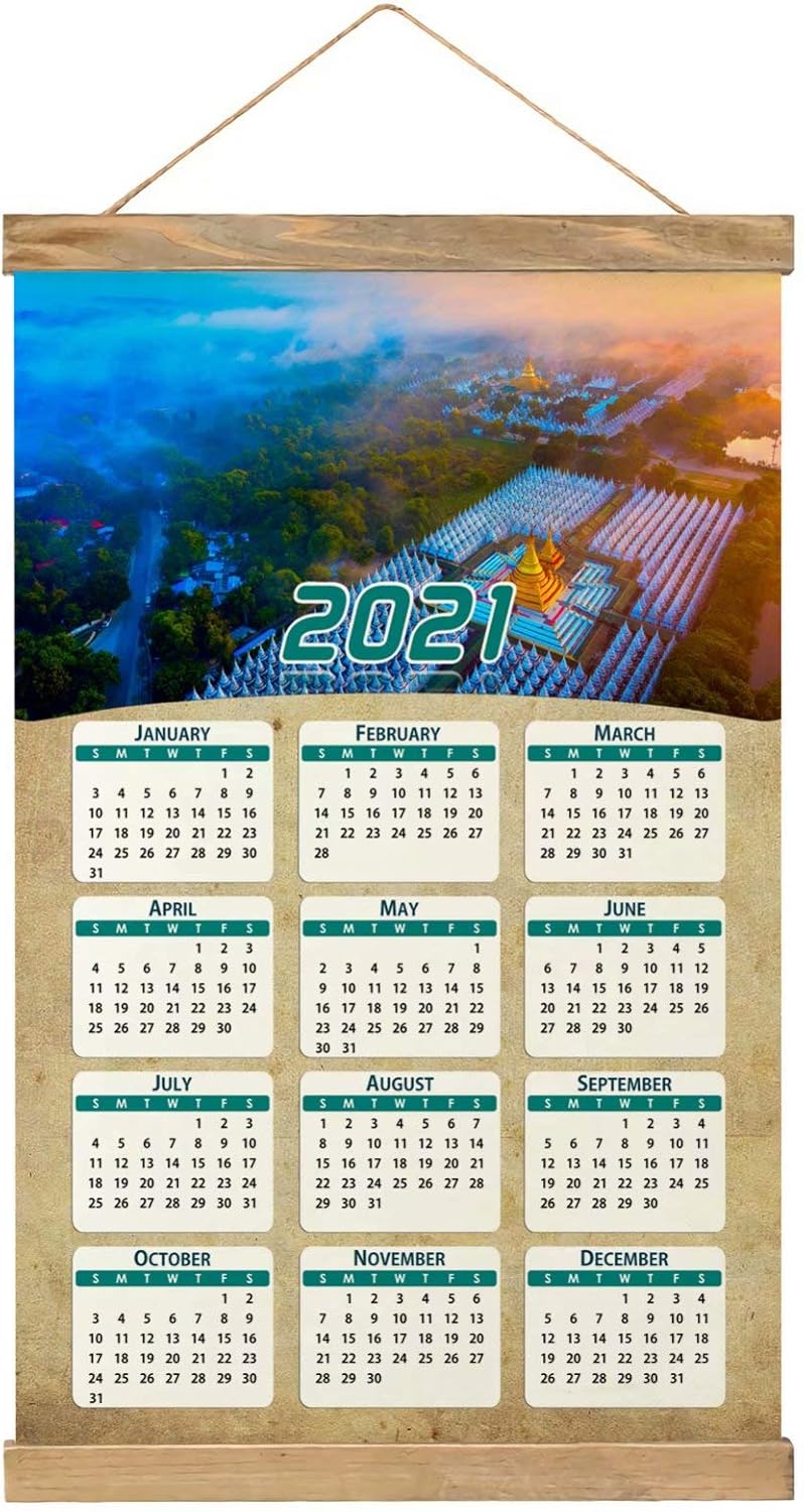 Amazon Com Myanmar Poster Wall Art Print Wall Calendar 2021 12 Months Decorative Painting Hanging Pictures Canvas Wood 20 4 X 13 1 Gl Myanmar 4127 Posters Prints