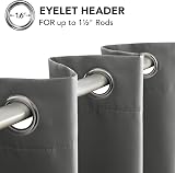 Deconovo Blackout Curtains Thermal Insulated Eyelet 2 Panels 42 x 54 Inch Light view 7