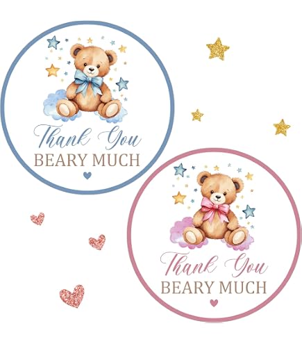 30pk Thank You Woodland Fox Favor Labels – 1.5 Inch Round Stickers (Homemade)