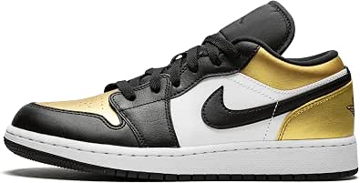 Amazon.com: Jordan Air 1 Bajo (Gs) (Metálico Oro/Negro-Blanco 6Y) : Ropa,  Zapatos y Joyería