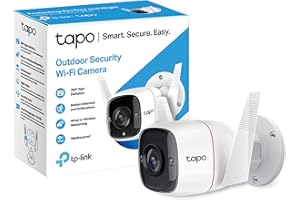 TP-Link Tapo 2K HD Security Camera Outdoor Wired, Built-in Siren, Night Vision, IP66 Weatherproof, Motion/Person Detection, W