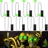 TAINAT 8Pack Halloween Glowing LED Eyes for Mask,Halloween LED Glowing Light Up Eyes,Glowing Eyes Lights for Halloween Skulls