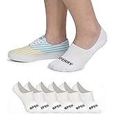 Sperry Women's 6-Pack Arch Hugger Liner Socks – No Show, Non-Slip, Cushioned, Invisible Socks for Women Sneaker, Low Cut