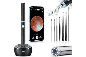 LENGIN Ear Wax Removal Tool Camera - Ear Cleaner with Camera,1080P Otoscope, Ear Cleaning Tool with 8 Ear Spoon, Ear Camera for iPhone & Android Phones