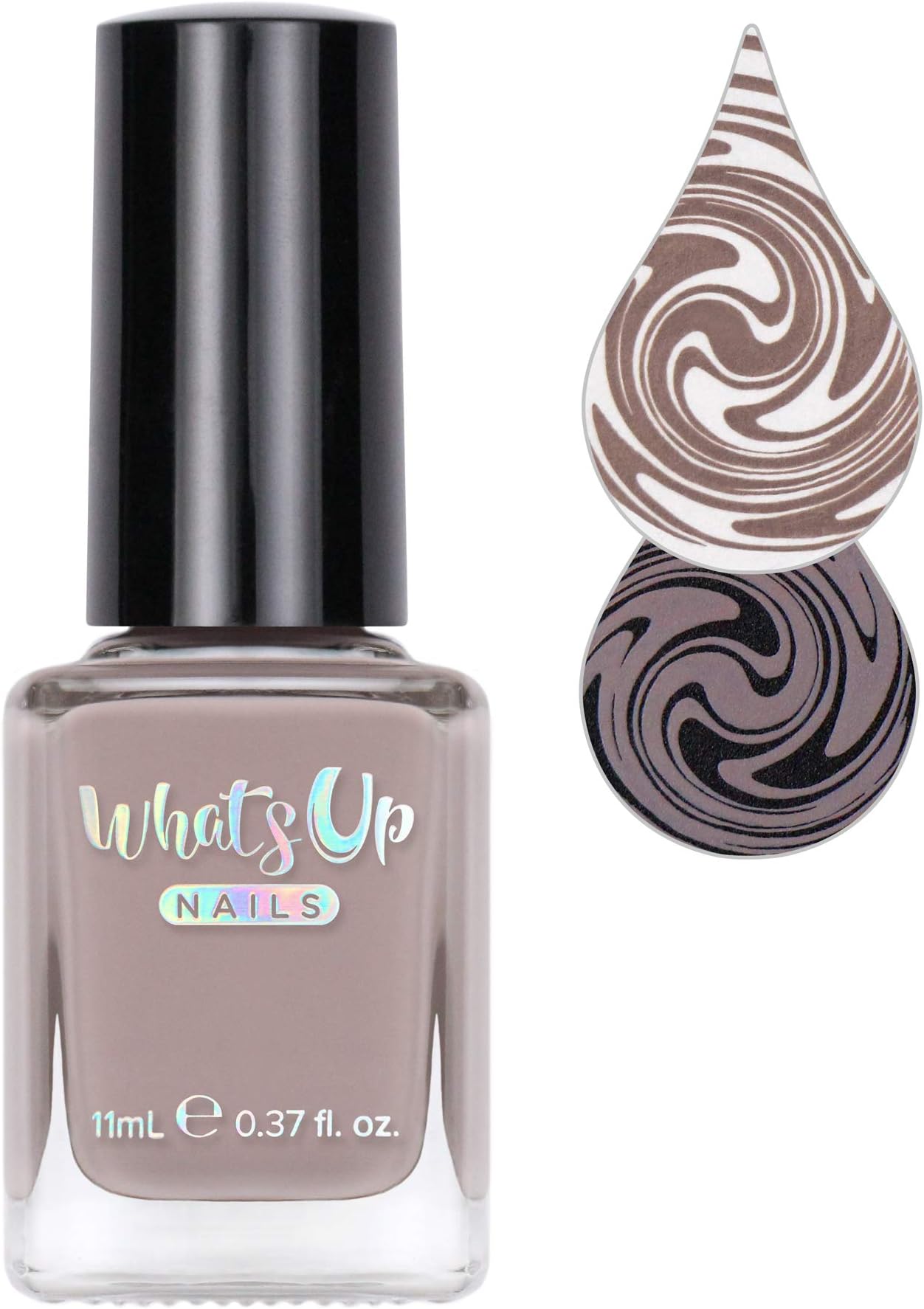 Whats Up Nails - Buff is the Stuff Stamping Polish Beige Brown Creme Lacquer for Stamped Nail Art Design 7 Free Cruelty Free Vegan