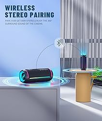 Ortizan Portable Bluetooth Speaker, 40W Loud Sound