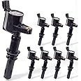 KSU Ignition Coil Pack Compatible With 2004-2008 Ford Expedition Explorer F-150 F-250 F-350 F-450 F-550 Super Duty Mustang Lincoln Navigator Mark Mercury Mountaineer 4.6l 5.4l 6.8l DG511 C1541 (8Pack)