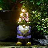 Goodeco Solar Garden Gnome Ornament 29CM LED Lights Outdoor Decor