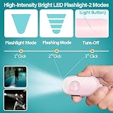 Hion Safe Personal Alarm for Women Pink 130dB Rechargeable LED Light view 3