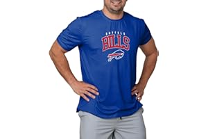 FOCO NFL Men's Officially Licensed Arch Logo Short Sleeve Performance Team T-Shirt