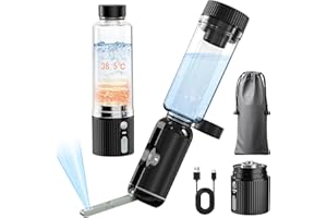 Heated Portable Bidet for Travel, JUTIMER 7500mAh & AI Heating Rechargeable Bidet Sprayer with 200ml Bottle, Waterproof & 180