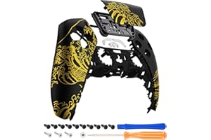 eXtremeRate Touchpad Front Shell Compatible with p s 5 Controller BDM-010 020 030 040 050, The Great Golden Wave Off Kanagawa