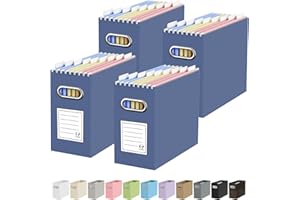 Oterri Cardboard File Organizer for Hanging File Folders Letter Size, File Storage Box with Handle, File Folder Organizer for