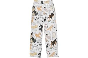 Anyangquji Pajama Pant Lounge Pajama Bottoms Elastic Waistband Sleepwear PJs Sleep Pants