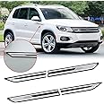 Xotic Tech 4pcs Car R Line Side Wing Fender 3D Emblem Decoration Cover Sticker Badge Trim Compatible with Volkswagen Passat B8 2014-2019(Chrome)