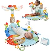 Fisher-Price 3-in-1 Kick &amp; Sway Gym | Baby Playmat &amp; Sensory Activity Toys, Nonelectronic Developmental Play, Newborn Infants Ages 0+ Months