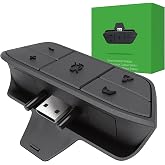 AOLION Headset Adapter for Xbox One/Series X/S/Elite Controllers, Stereo Gaming Headphone Adapter with 3.5mm Jack Support, Volume &amp; Chat Mixer Control, Mic Mute Function