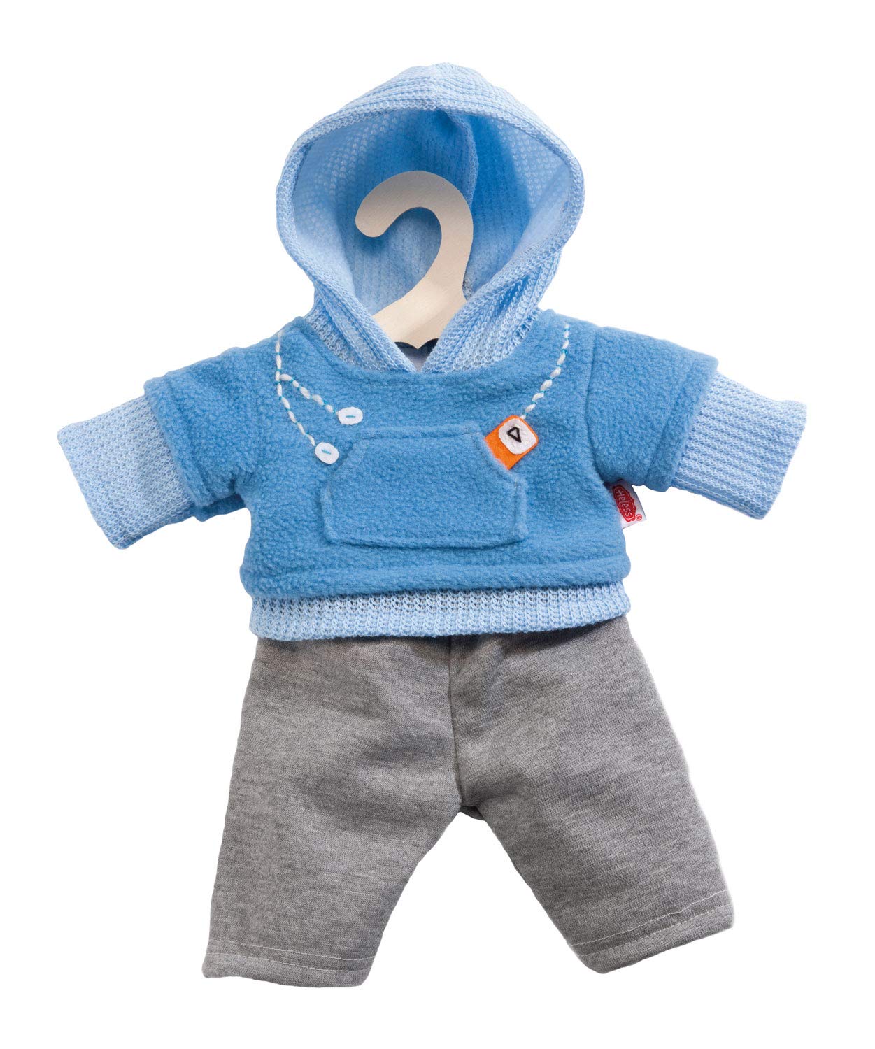 Heless 2240 - Jogging suit for wrists, 2 pieces, in blue or pink, assortment, size 35 - 45 cm