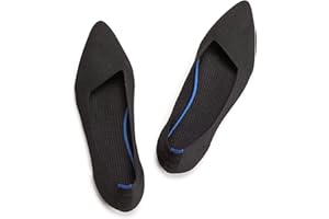 Frank Mully Womens Pointed Toe Flats Knit Dress Shoes Comfort Women Shoes Slip On Shoes for Woman Classic Softable Shoes Low Wedge