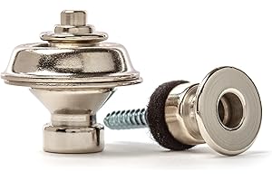 JIM DUNLOP Straplok Strap Retainers Traditional - Nickel Acoustic Guitar Case (SLS1501N)