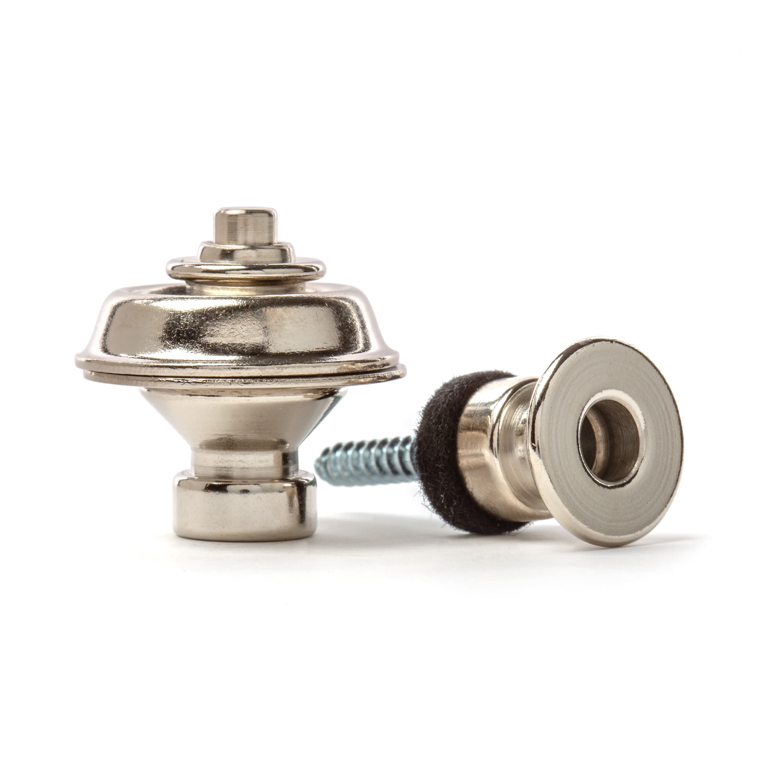 Jim Dunlop Straplock Traditional Set - Nickel