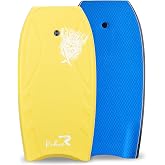 Rokia R 42" Bodyboard, EPP Core &amp; XPE Cover for Adult All Skill Riders | Premium reinforced structure delivers reliable wave performance with safety leash for adults at beaches, pools and lakes
