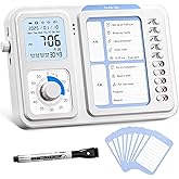 3-in-1 Visual Timer & ADHD Tool for Kids|Adults, Task Timer with Chore Chart Board, Visual Schedule for Kids with Autism, Dai