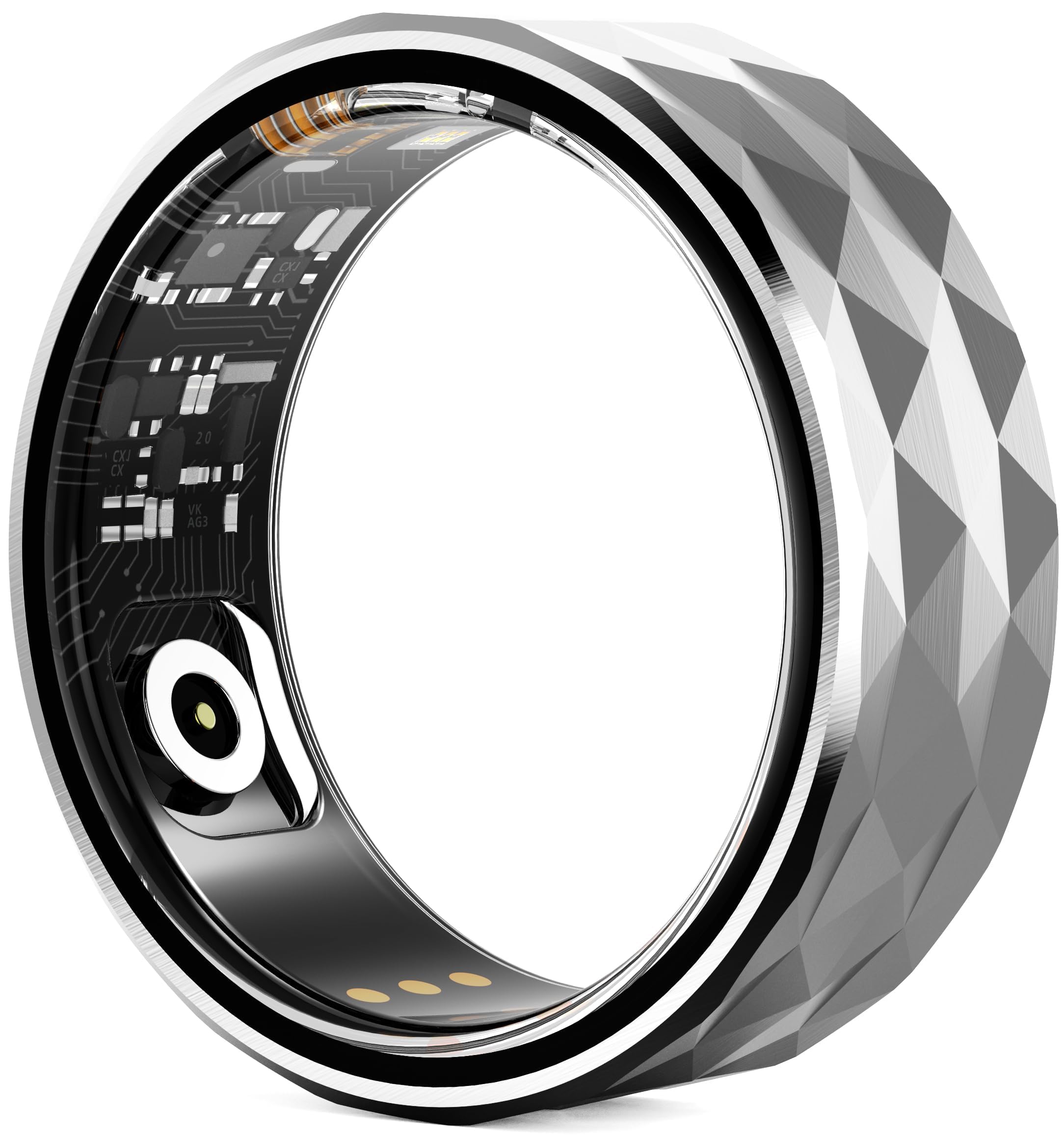 findtime Smart Rings for Men Women Fitness Ring Heart Rate Monitor Sleep Tracker Blood Oxygen Health Ring Pedometer Calories Step Counter IP68 Waterproof Fitness Tracker for Android iOS Phones