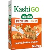 Kashi GO Peanut Butter Crunch Protein Cereal 16.9oz | 10g Protein, 10g Fiber