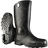 Dunlop Chesapeake Rubber Boots for Men & Women – PVC - Waterproof - Lightweight Garden, Fishing & Rain Boots with Soft Toe and Wide Calf – Black – Size 3–15