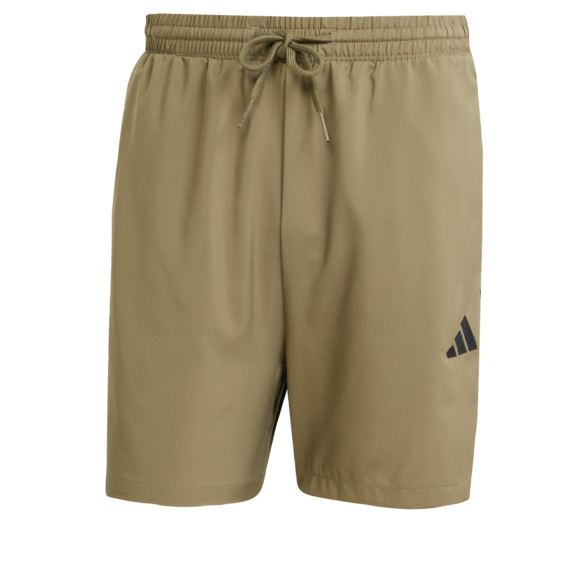 adidas Herren Essential Three Stripes Chelsea Base Short Shorts, Olive Strata/Black, L