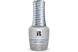 RC Red Carpet Manicure F&P Super Shine Top Coat – High-Gloss Gel Top Coat with Vitamin A & Biotin for Long-Lasting Shine & Durability – Quick Dry, Perfect for Professional & At-Home Use, 0.3 Ounce.