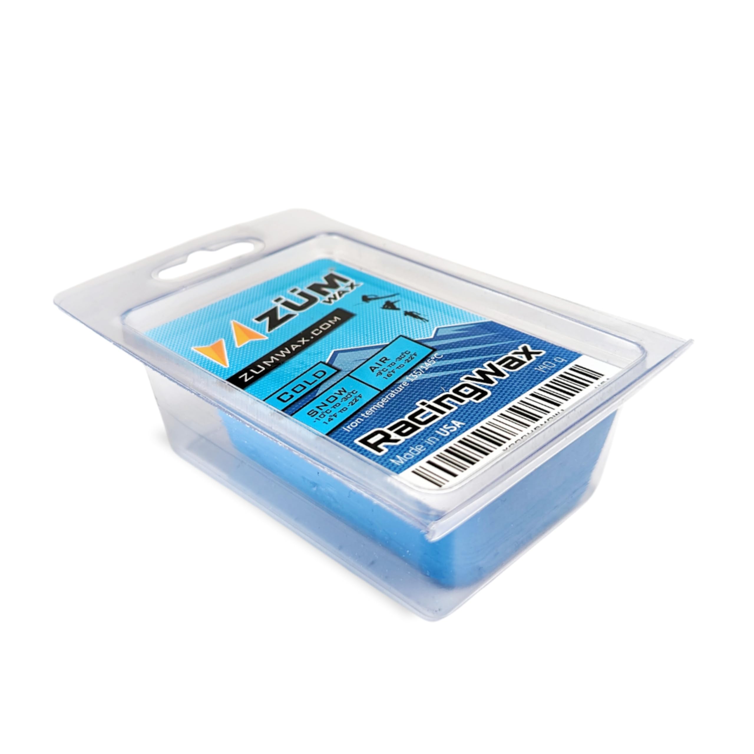 ZUMWax Ski/Snowboard RACING WAX - COLD Temperature - 100 gram - INCREDIBLY FAST in COLD TEMPERATURE !!!…