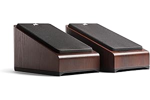 POLK AUDIO Polk Signature Elite ES90 Height Module Speaker (Pair) for Immersive Overhead Sound, Terylene Dome Tweeter, Mica-Fortified Polypropylene Midrange Woofer, Dolby Atmos, DTS:X, & IMAX Enhanced, Walnut