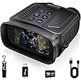 VISIOGEAR Night Vision Goggles - NOVA 4K Night Vision Binoculars for Adults, 3“ HD Screen Binoculars with 7 Levels Infrared 32GB Card Included Perfect for Camping & Security, Black