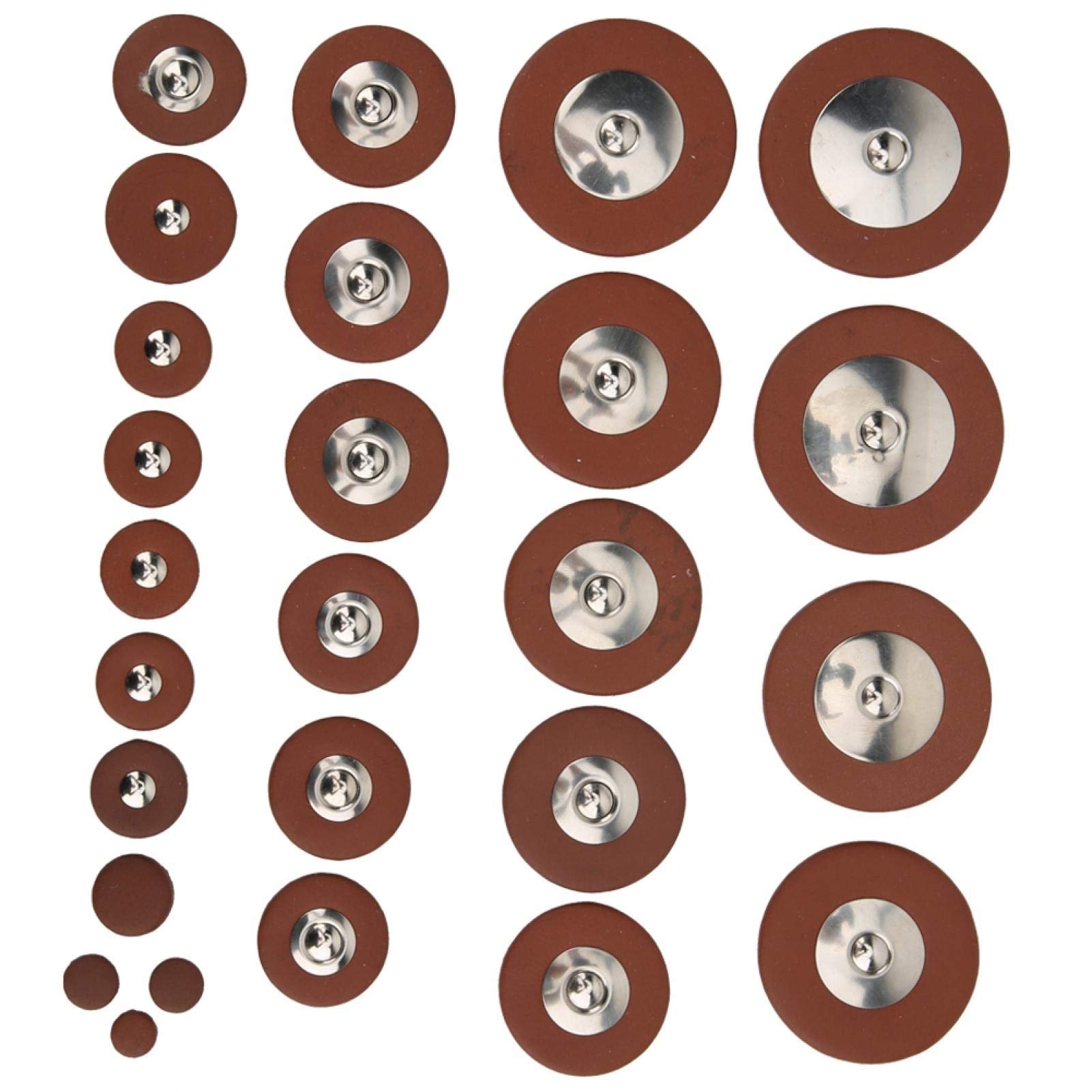 Multi Size Delicate Professional 9mm to 52mmMulti Size Sax Leather Pads, Tenor Sax Pad Kit, for Tenor Saxophone Old Part Replacement