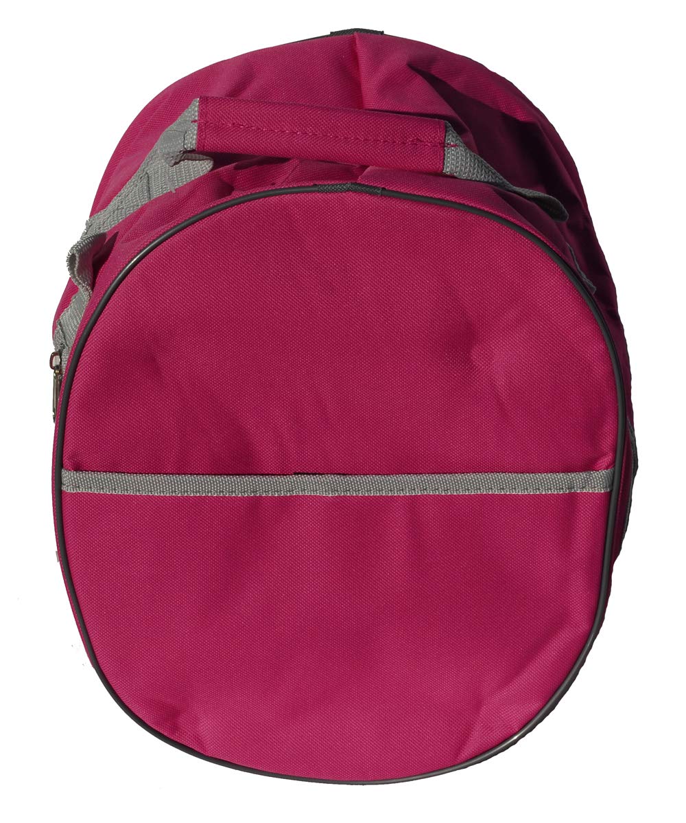 Rhinegold ESSENTIAL HORSE RIDING DARK PINK HAT BAG – Durable Cordura Nylon, Full Zip, Strengthened Handles, Spacious Storage for Equestrian Gear