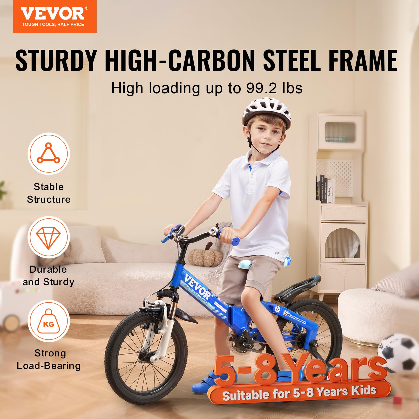 VEVOR Folding Toddler Balance Bike, 16