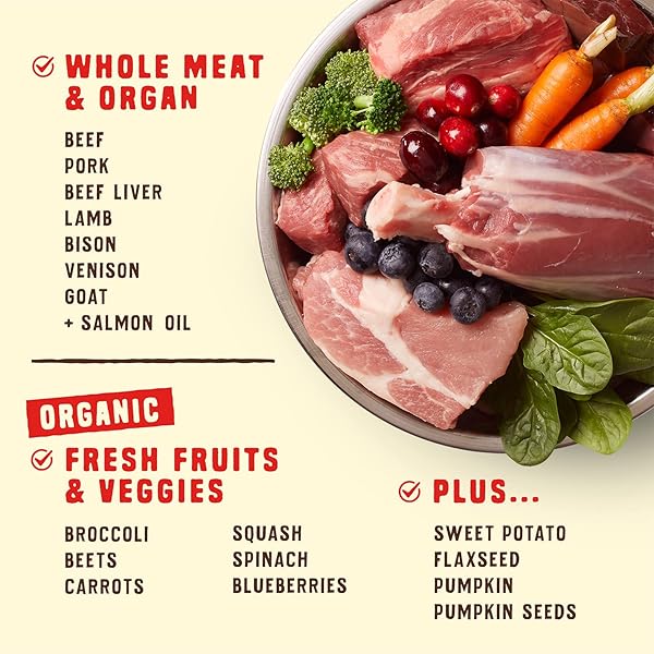 STELLA & CHEWY’S WILD RED DRY DOG FOOD RAW BLEND HIGH PROTEIN GRAIN & LEGUME FREE RED MEAT RECIPE, 3.5 LB. BAG