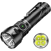 Sofirn SR15 Rechargeable Flashlight High Lumen, 4500 Lumen Super Bright Pocket Flashlight with Magnetic Base & IP68 Waterproo