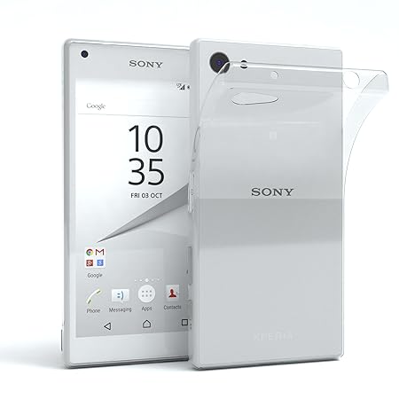 EAZY CASE Hülle für Sony Xperia Z5 Compact Schutzhülle Silikon, Ultra dünn, Slimcover, Handyhülle, Silikonhülle, Backcover, D