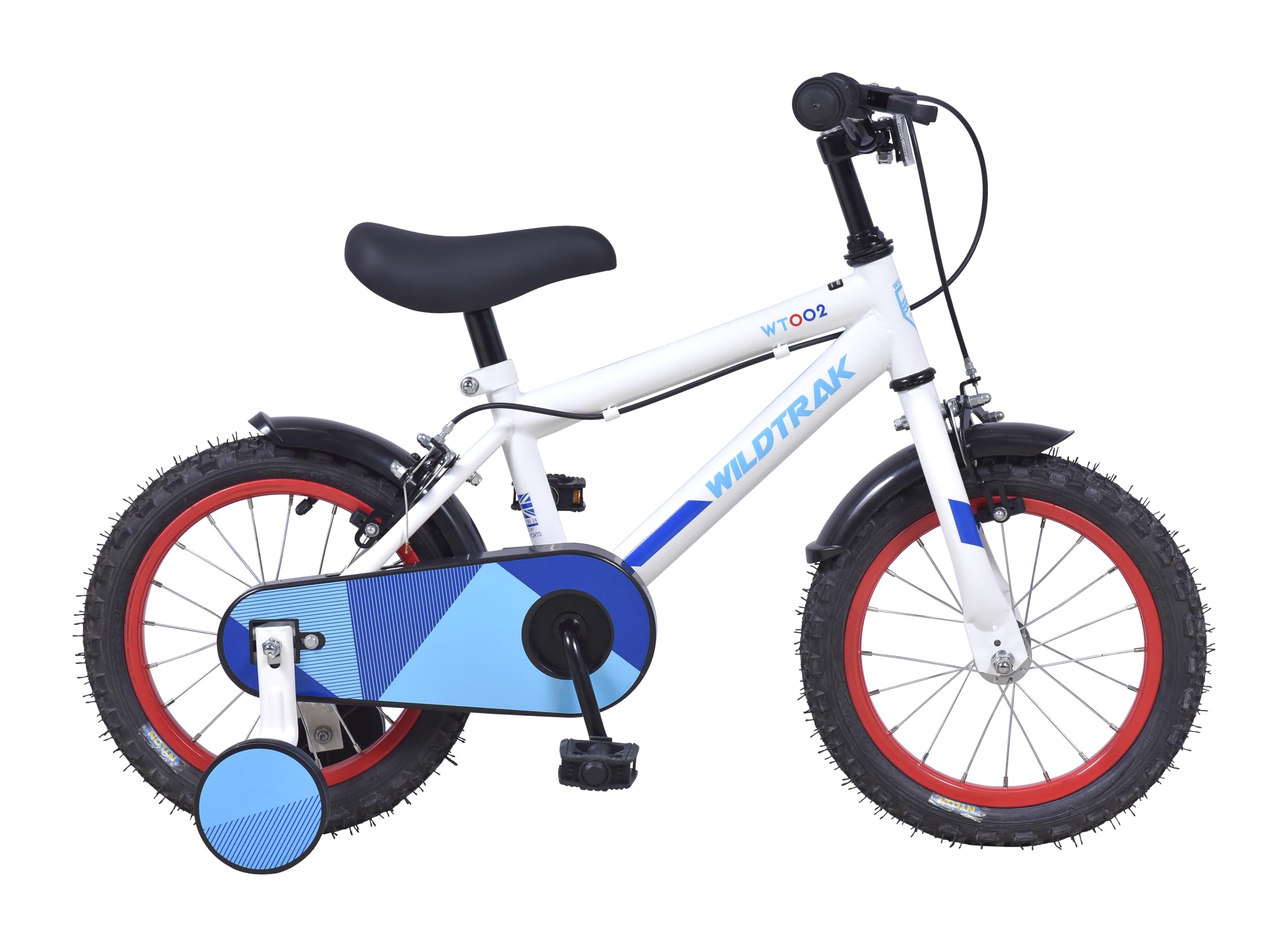 Wildtrak - 16 Inch Bike for Children 4-6 Years with Stabilisers - Blue