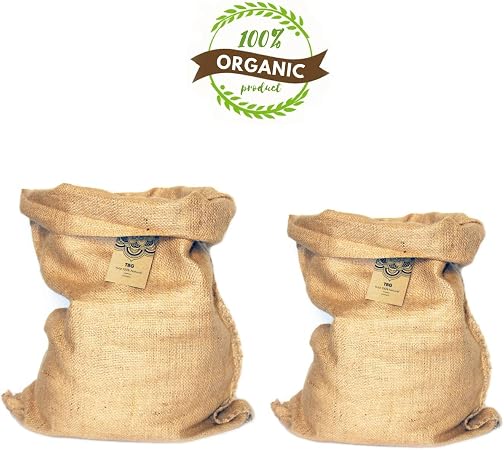TBG Pack 4 Sacos Grandes de Yute 100% Natural - Bolsas Ecológicas ...